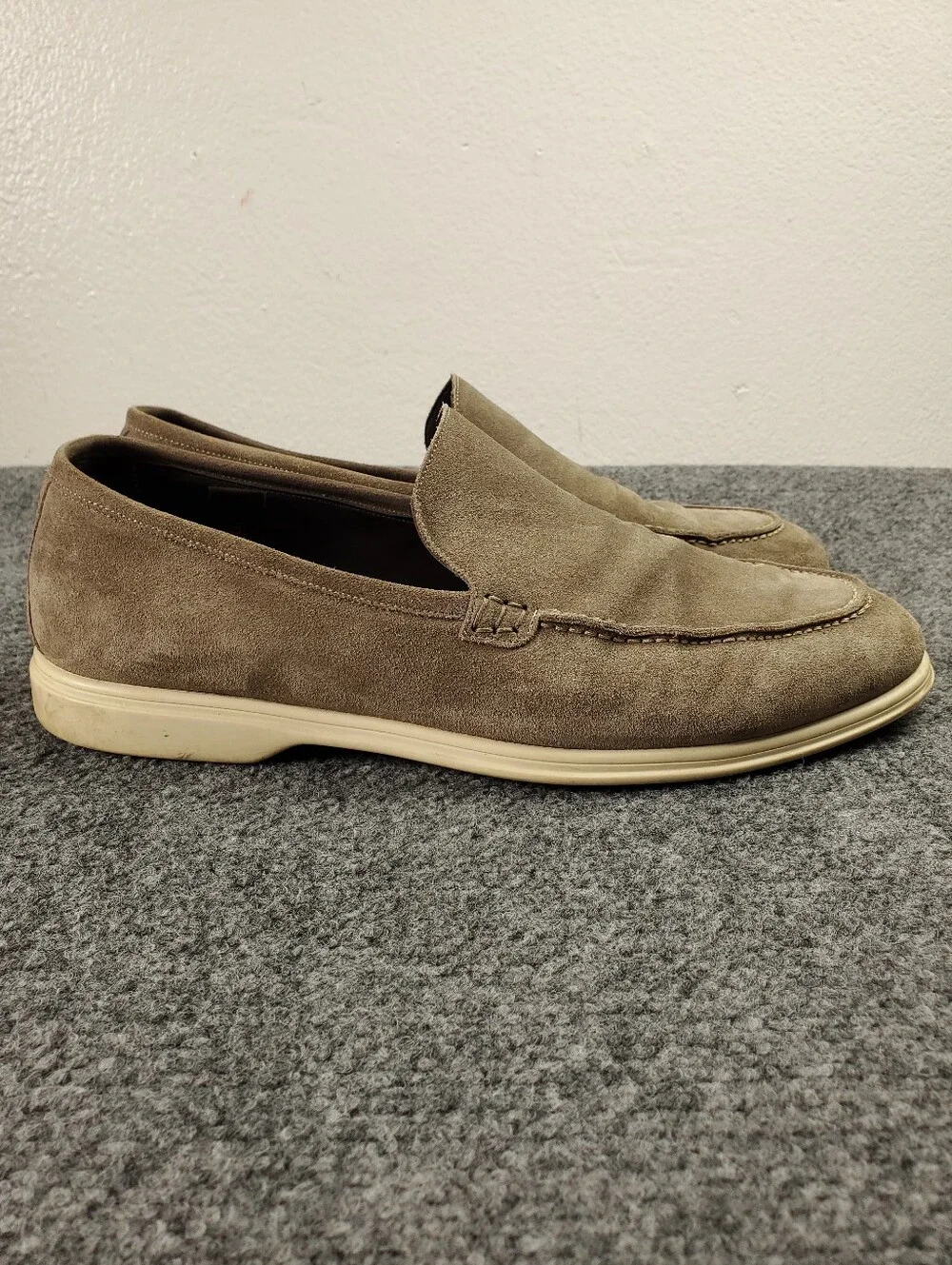 To Boot New York Adam Derrick Venetian Loafer 11.5 Suede Taupe Italy Slip On 540